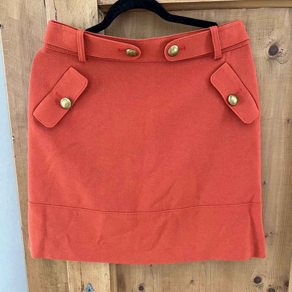 Brooks Brothers Red Fleece A Line Mini Skirt